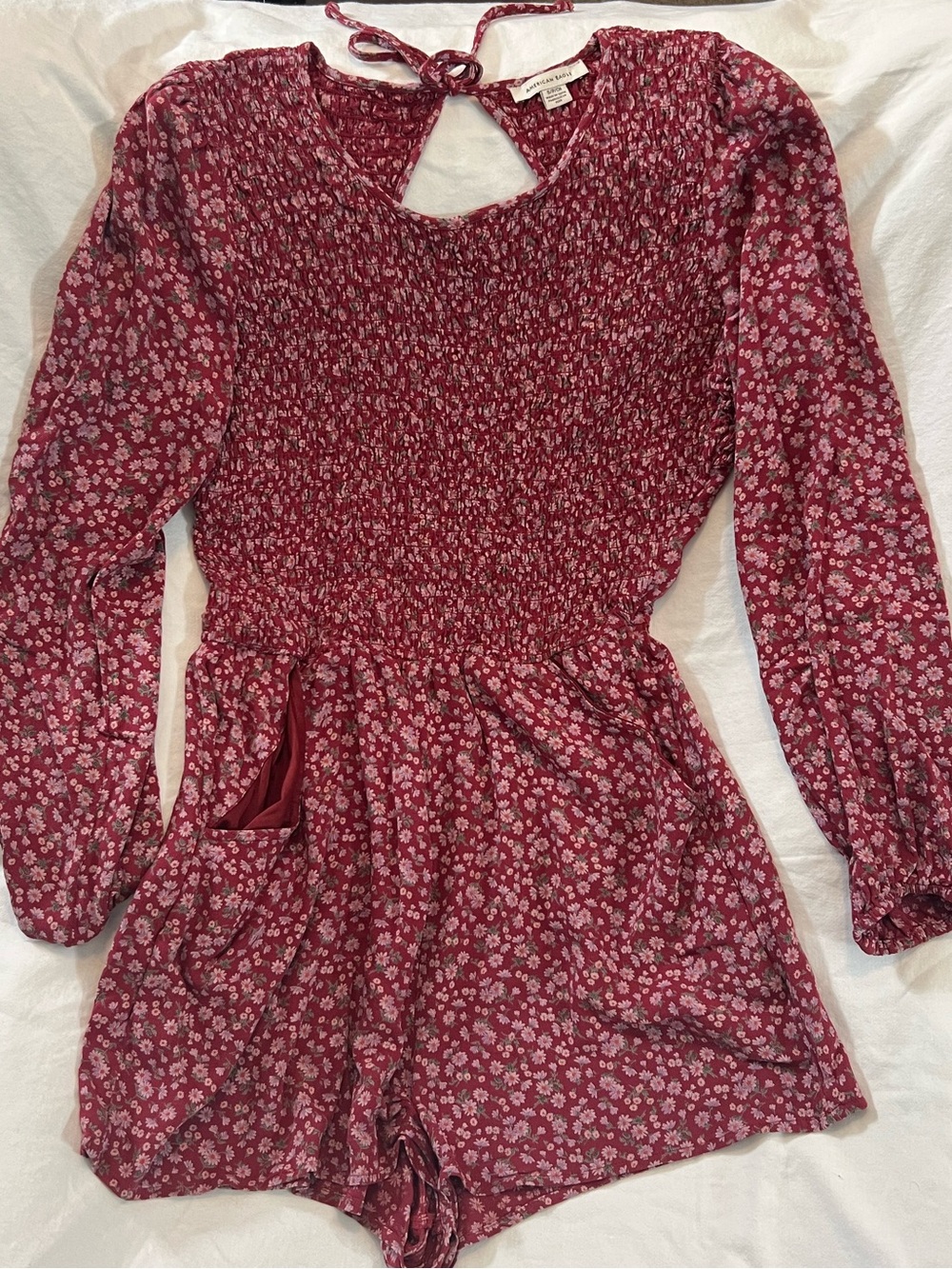 American Eagle Smock Romper Sz S